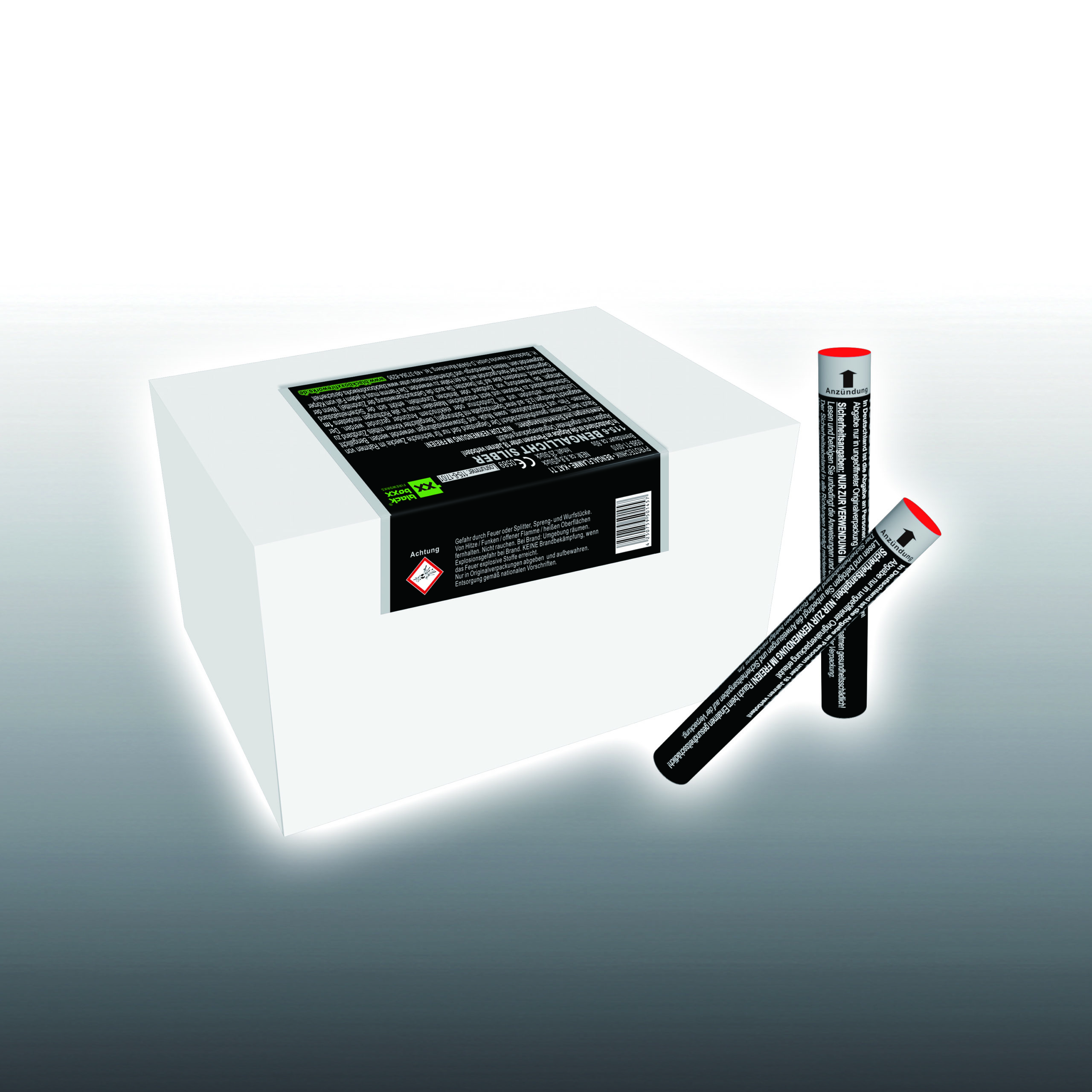 Blackboxx Lanzenlichter Silber (25er Pack)